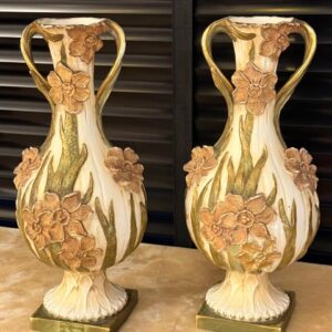 PAR DE VASOS ao estilo Art Nouveau