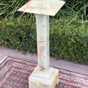 COLUNA/pedestal EM ÔNIX VERDE