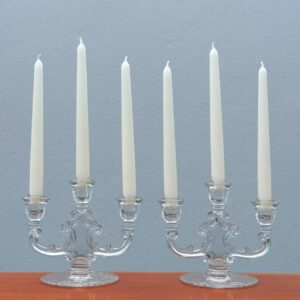 Par de Candelabros em Vidros