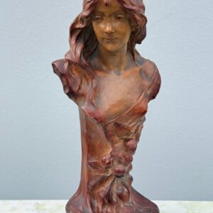 ESCULTURA em TERRACOTA estilo ART NOUVEAU
